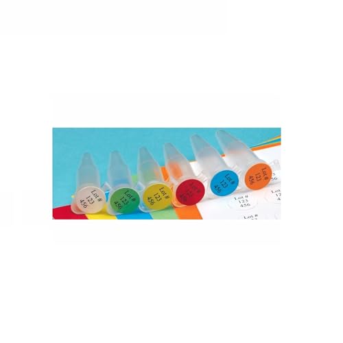 Diversified Biotech Tough-Spots SPOT-2000 Polyvinyl Laser Label, 1/2"" Diameter, White (Pack of 3840) - Image 2